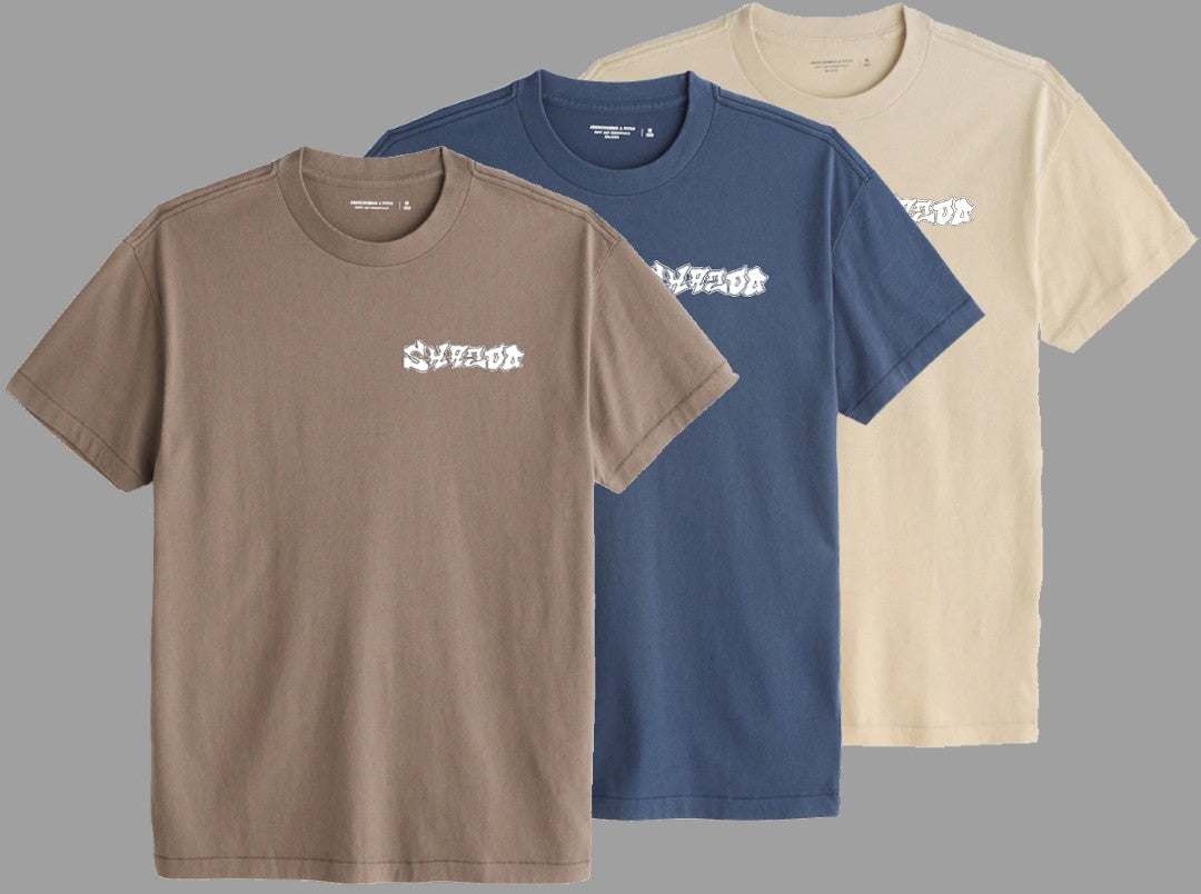 Brown, Navy, Tan tee bundle