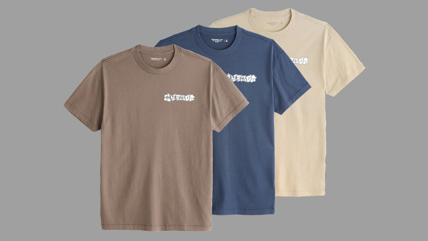 Brown, Navy, Tan tee bundle