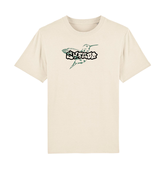 Green hummingbird tee