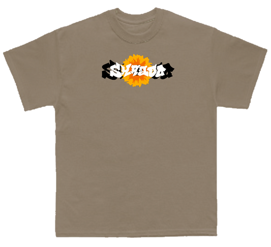 Brown Flower Tee